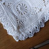 Antique handmade crochet bedspread