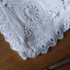 Dessus de lit ancien en crochet fait main
