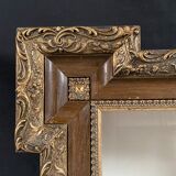 Napoleon III-style bevelled mirror 80x56cm