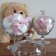 Set of 2 glass candy dispensers