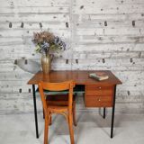 Wood and metal desk