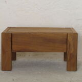 Pair of side tables, House Regain 1970, oiled elm
