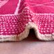 Tapis Beni Ouarain en laine rose