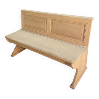 Solid oak bench