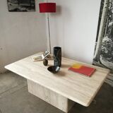 Travertine coffee table