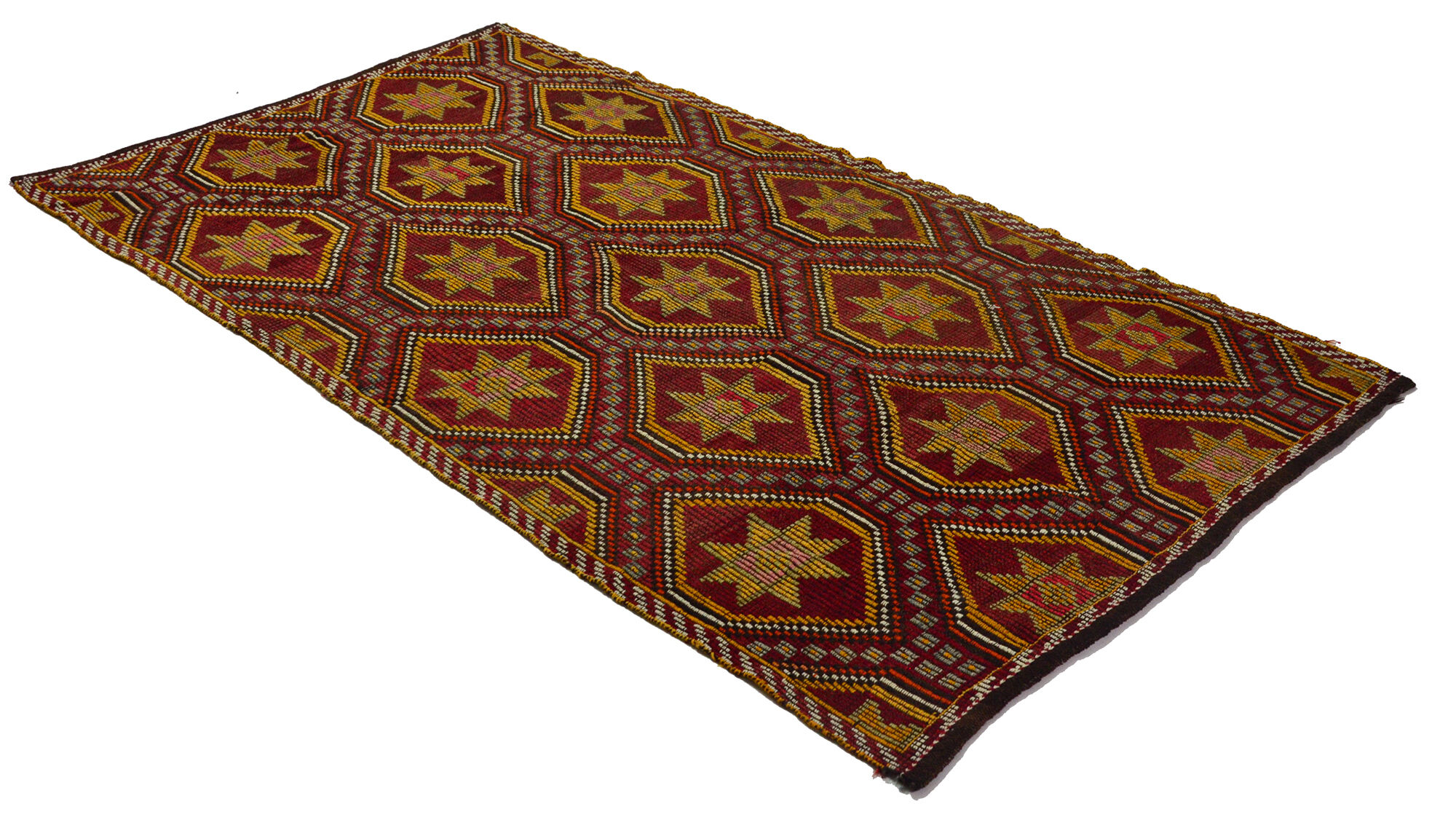 Anatolian handmade kilim rug 260 cm x 151 cm