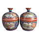 Pair of covered bowls China Mao tse dong era
