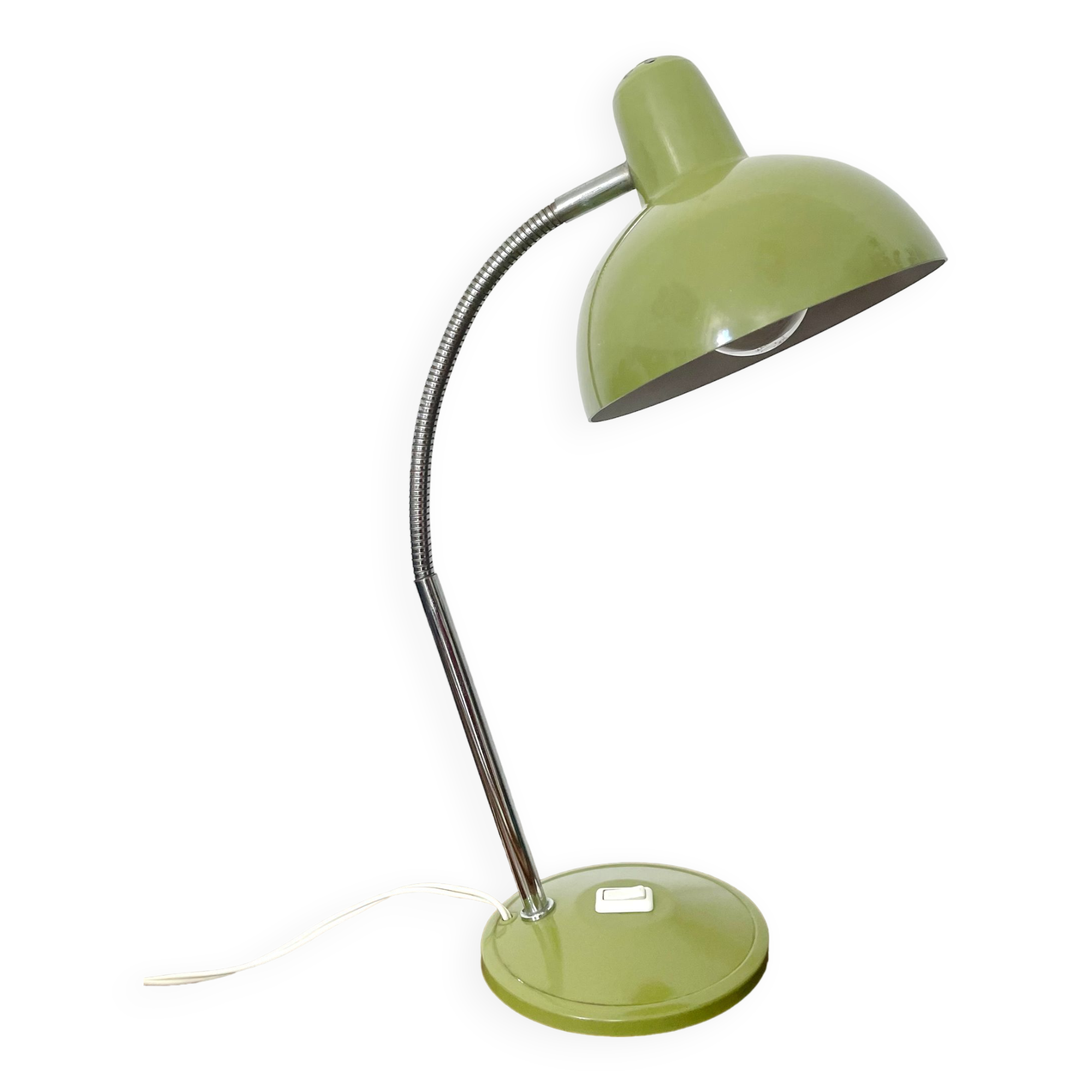 Khaki desk lamp 70s