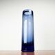 Vase en verre bleu de la série Labrador danoise par Per Lütken pour Holmegaard, années 1950