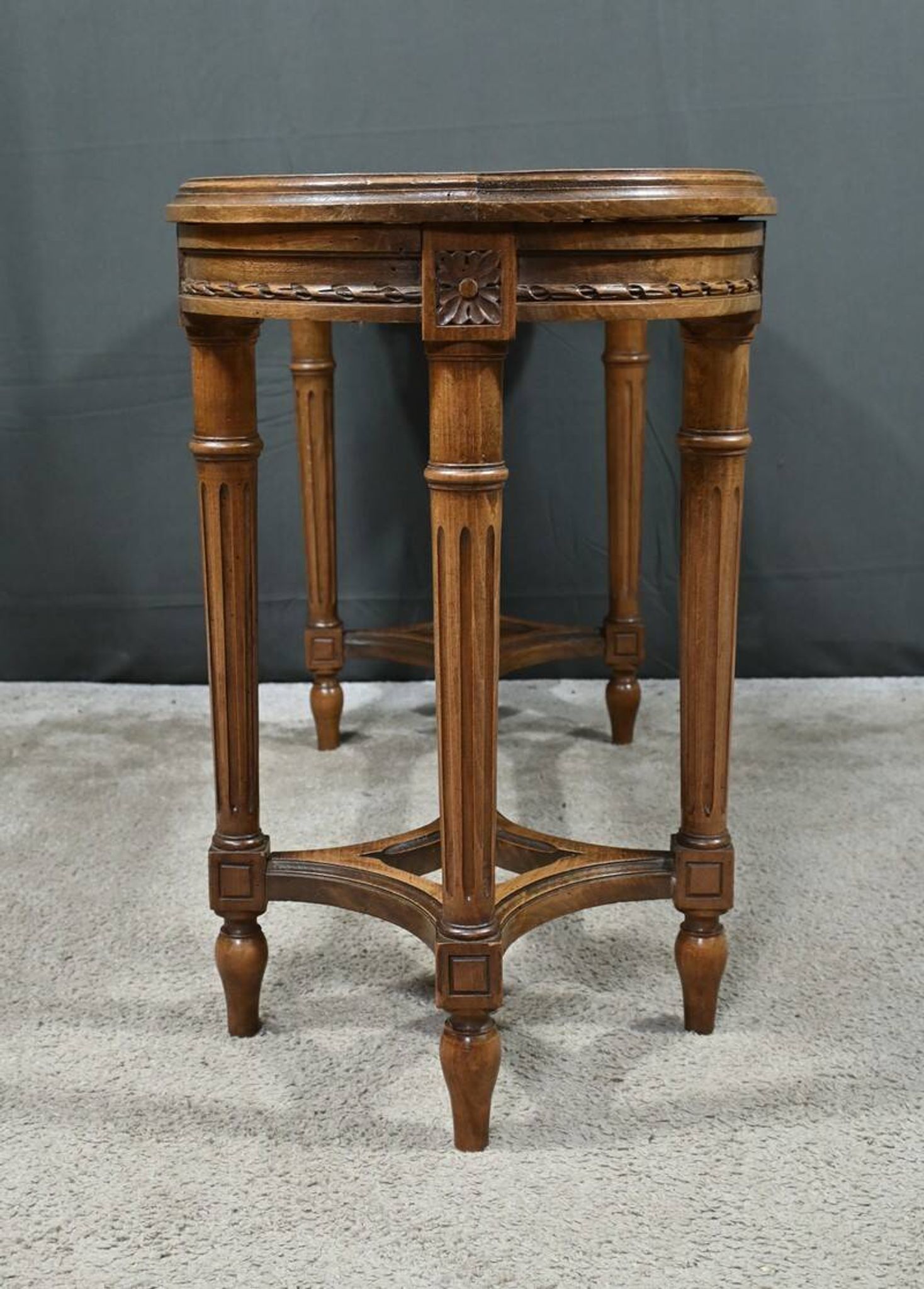 Banc de Piano en Noyer, style Louis XVI – Fin XIXe