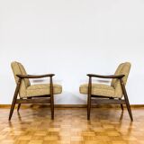 Kvadrat Customizable Pair Of Restored Mid Century Armchairs, 1960s
