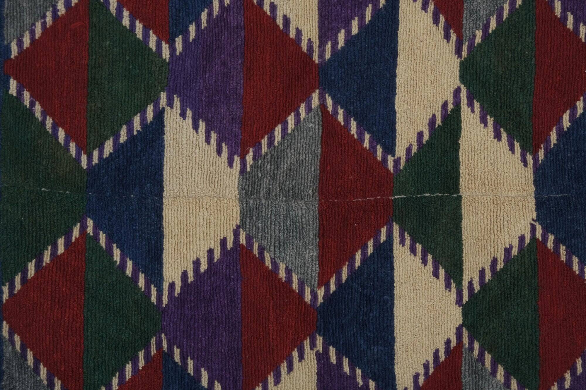 Vintage Turkish handmade rug 109x136 cm
