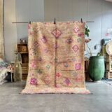 Bohemian Vintage Moroccan Rug from the Boujad region