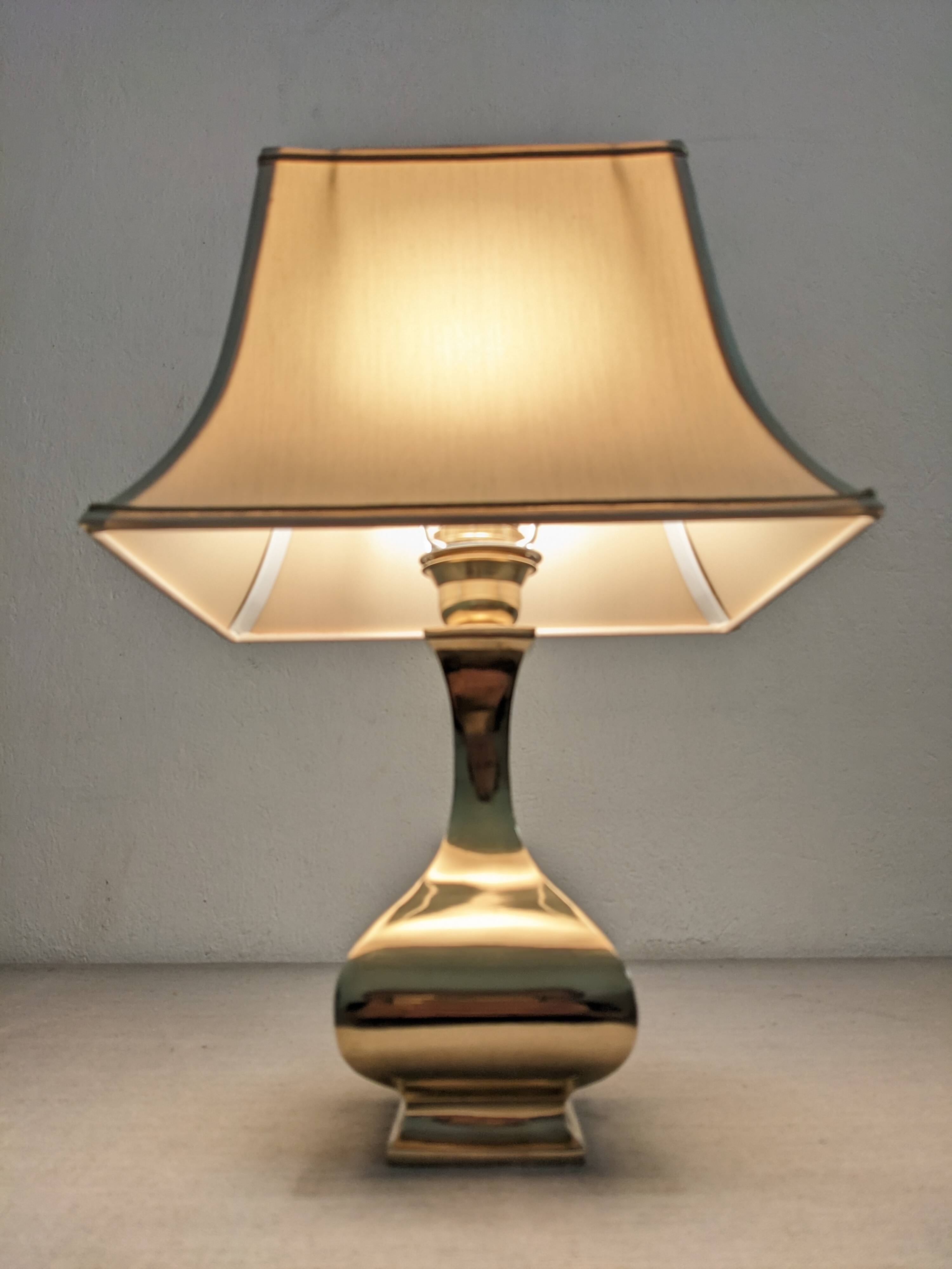 Solid brass lamp Aran model design Ciangiacomo, Italy circa 1970