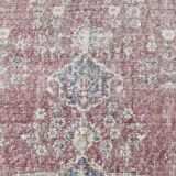 7x10 Faded Grey Beige Turkish Vintage Rug, 216x304Cm