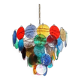 Vintage Murano glass chandelier with 10 lights, Italy 1980s