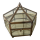 Jewelry box in brass and glass