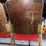 Vintage theater bench