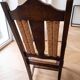Set of 6 Basque-style wooden dining chairs.