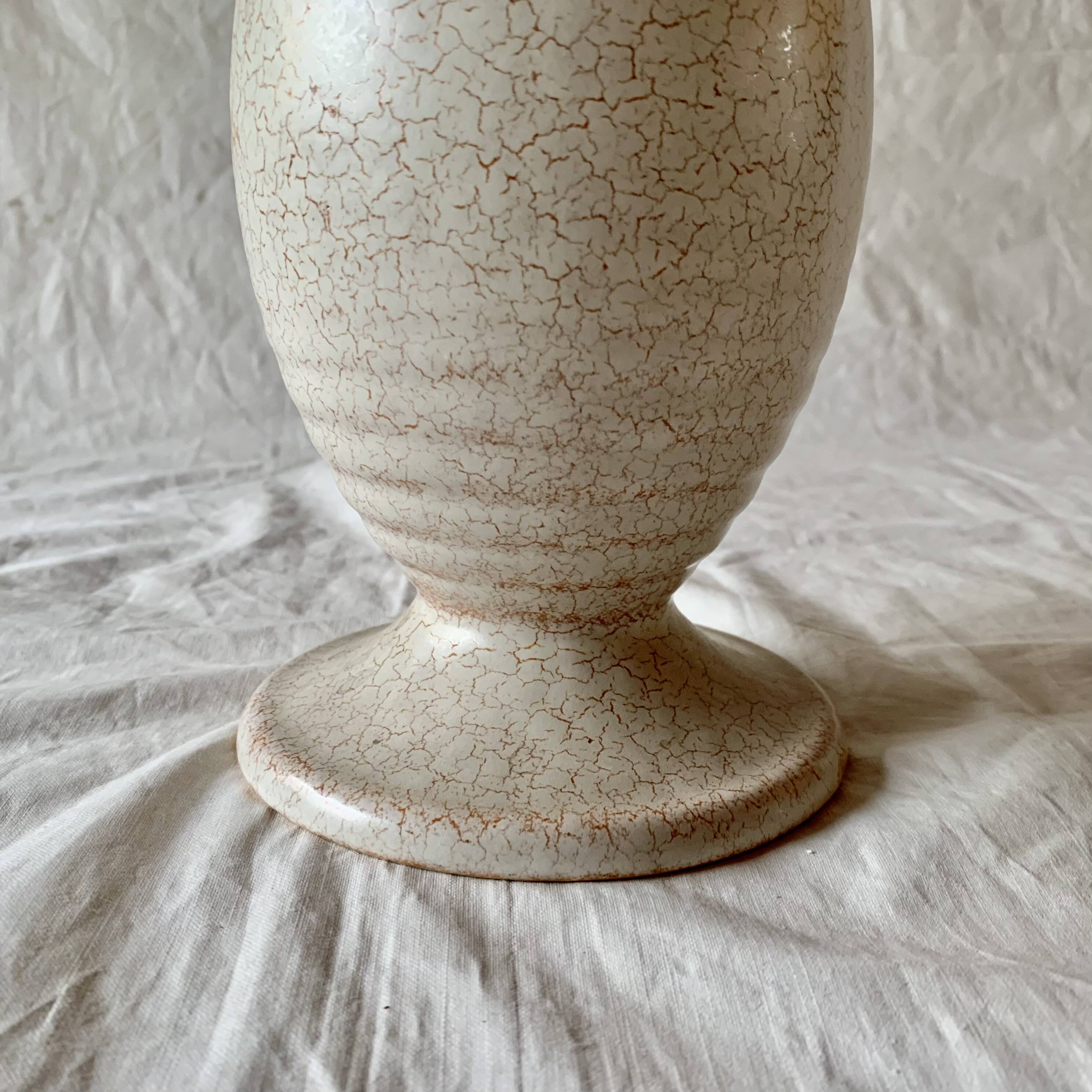 Vintage off-white ceramic vase - Model 985 32 - West Germany