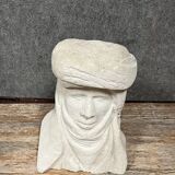 Important orientalist volume sculpture in stone from the Art Deco period around 1930