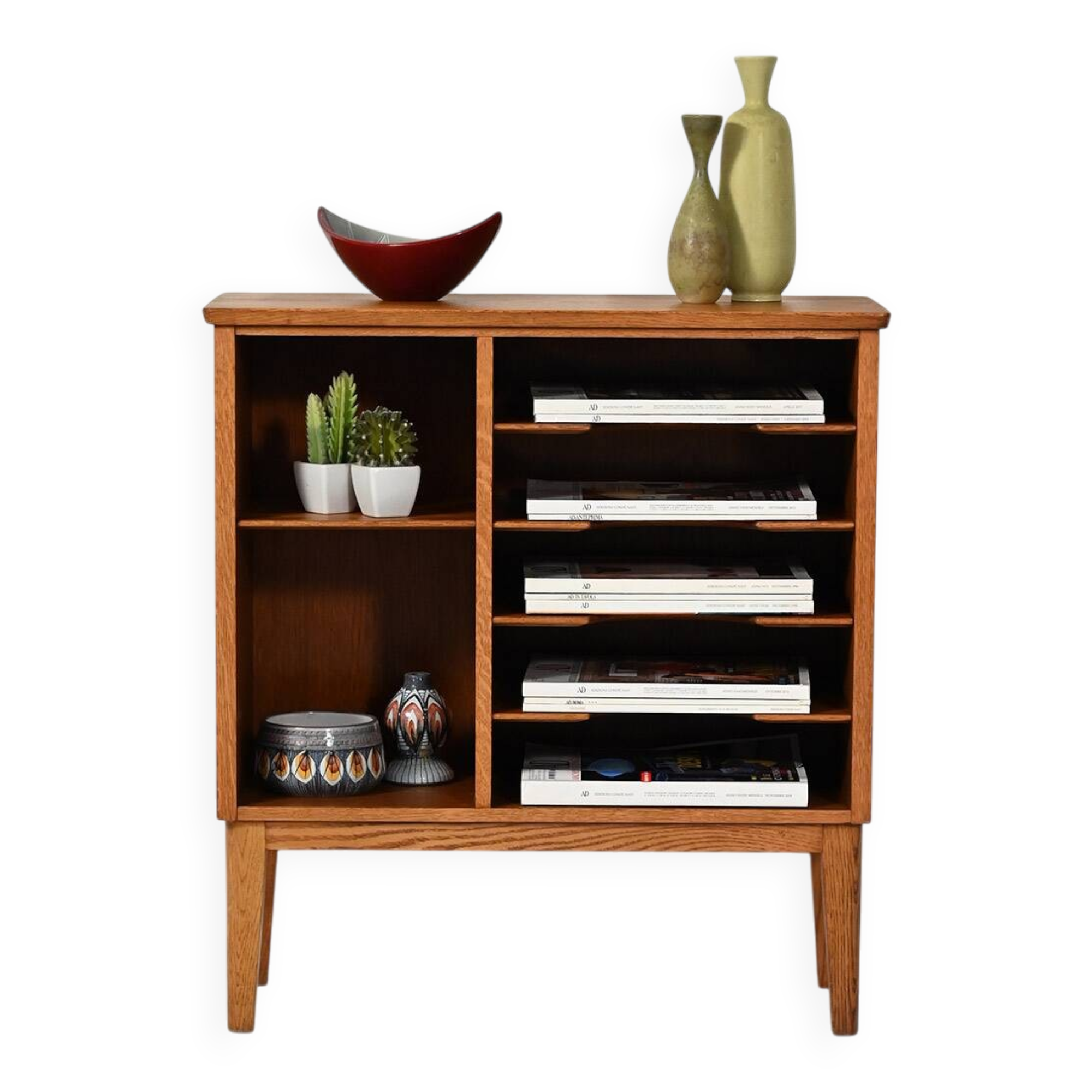 Åvidabergs oak magazine cabinet, 1950s