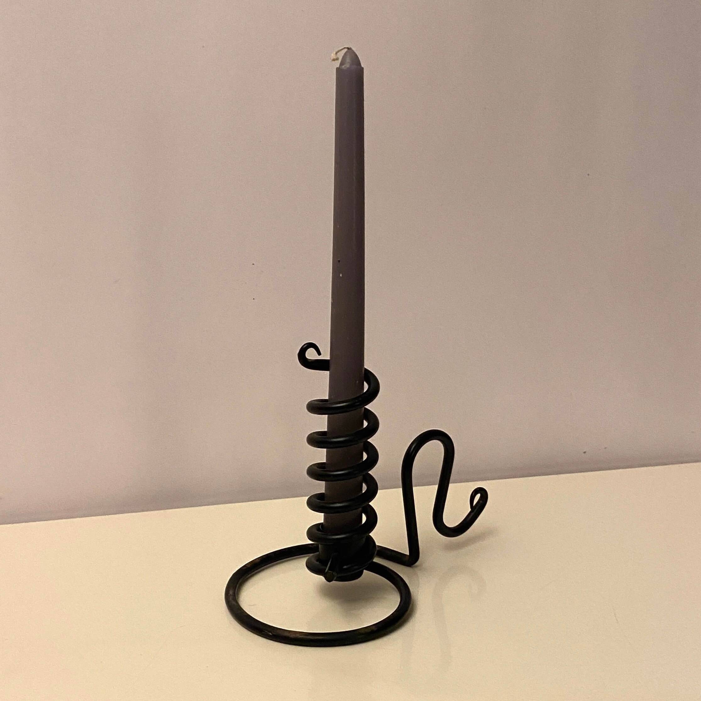 Spiral iron chandelier