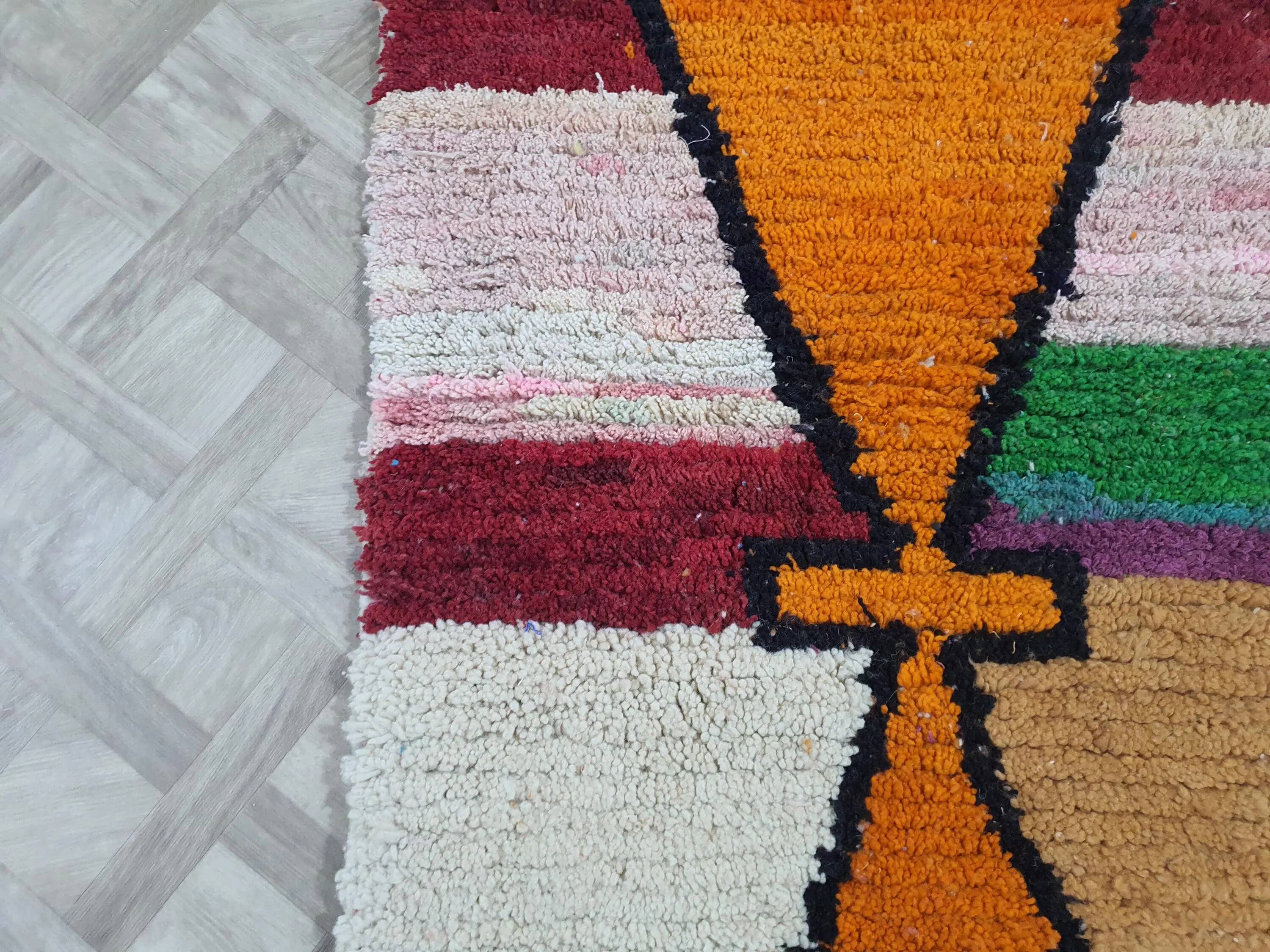 Handmade traditional carpet 250cm x 150cm Moroccan