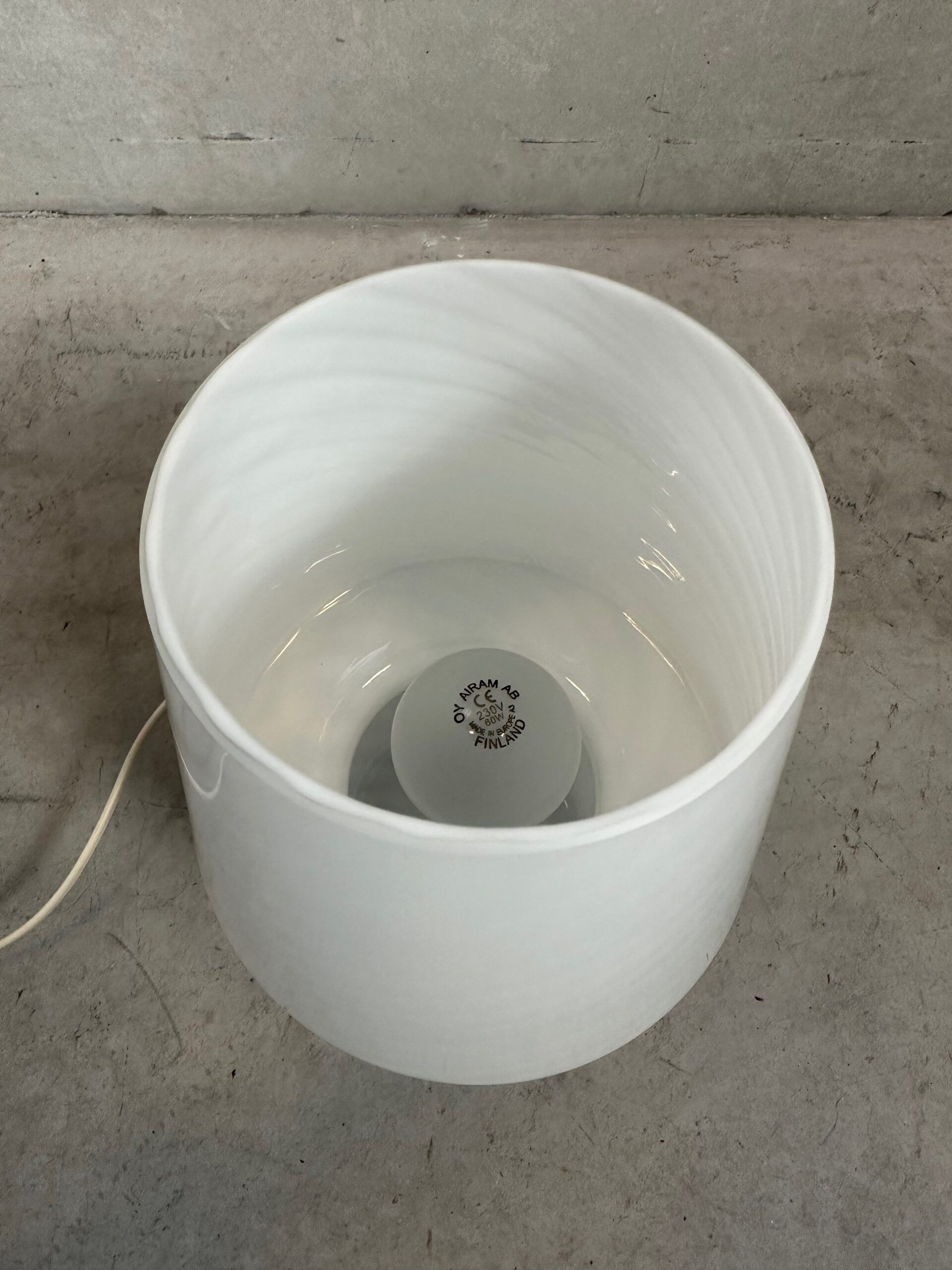 Murano 'swirl' lamp