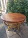 Round garden coffee table