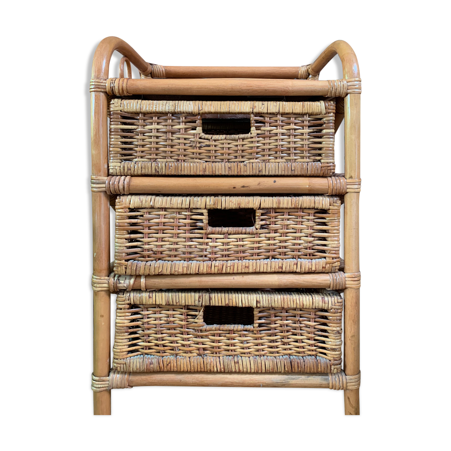 Rattan and wicker dresser