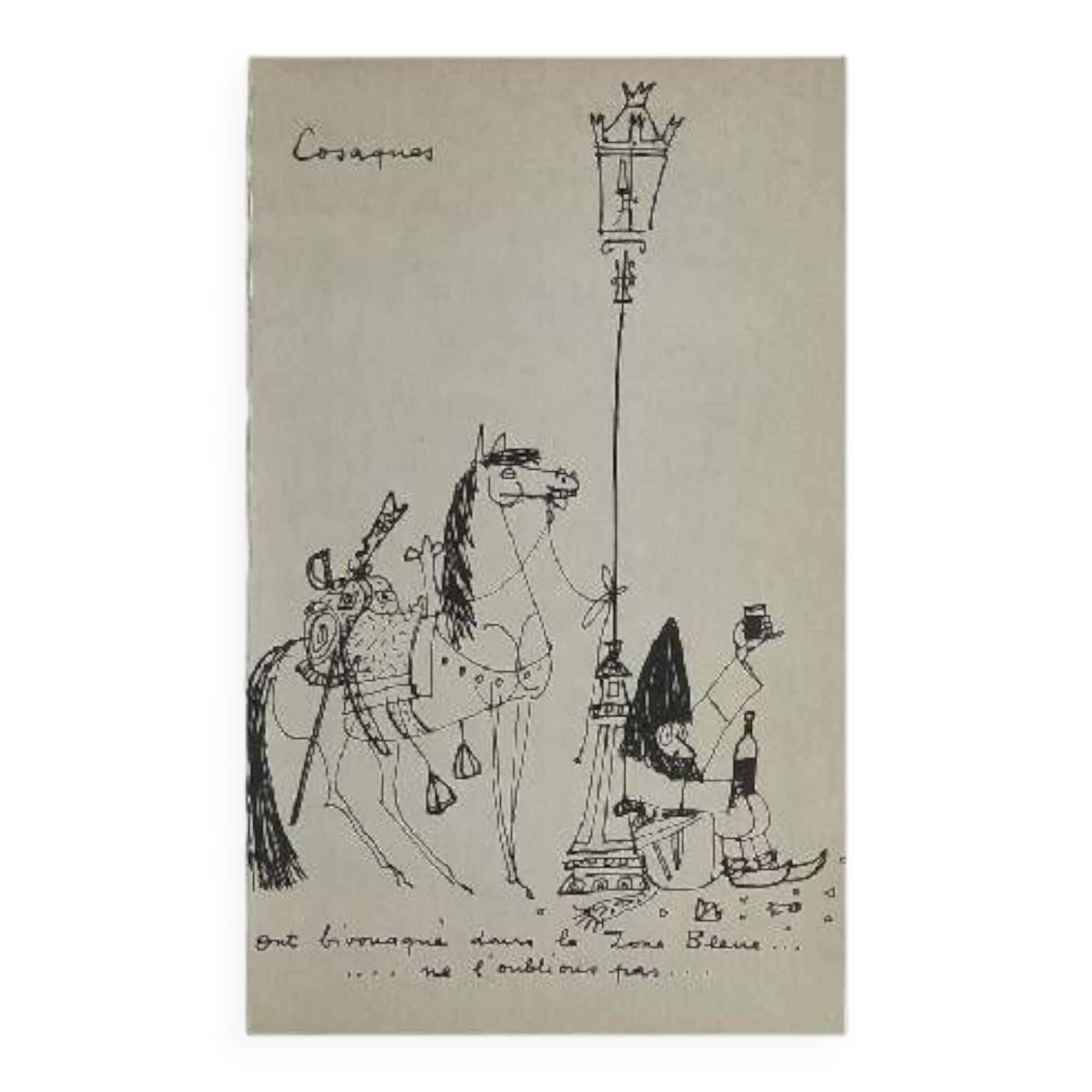 Illustrations Daninos de 1962 " Les Cosaques "