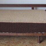 Sofa modular 70's table low seat/bed