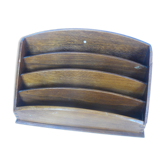 Wooden mail holder