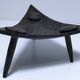 Brutalist metal pocket with patinated tripod
