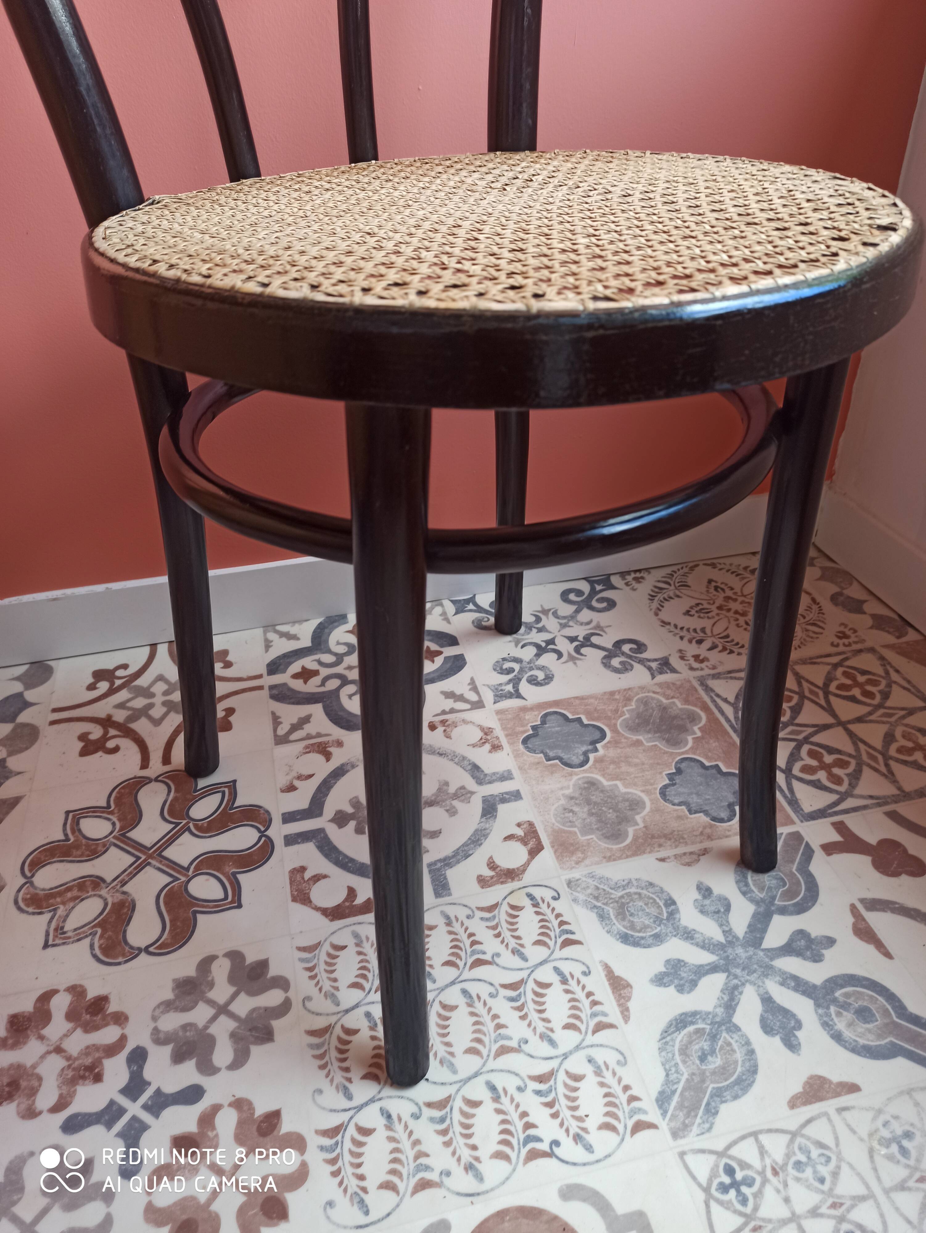 Vintage wooden chair and canning