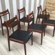 Lot de 6 chaises gessef années 60