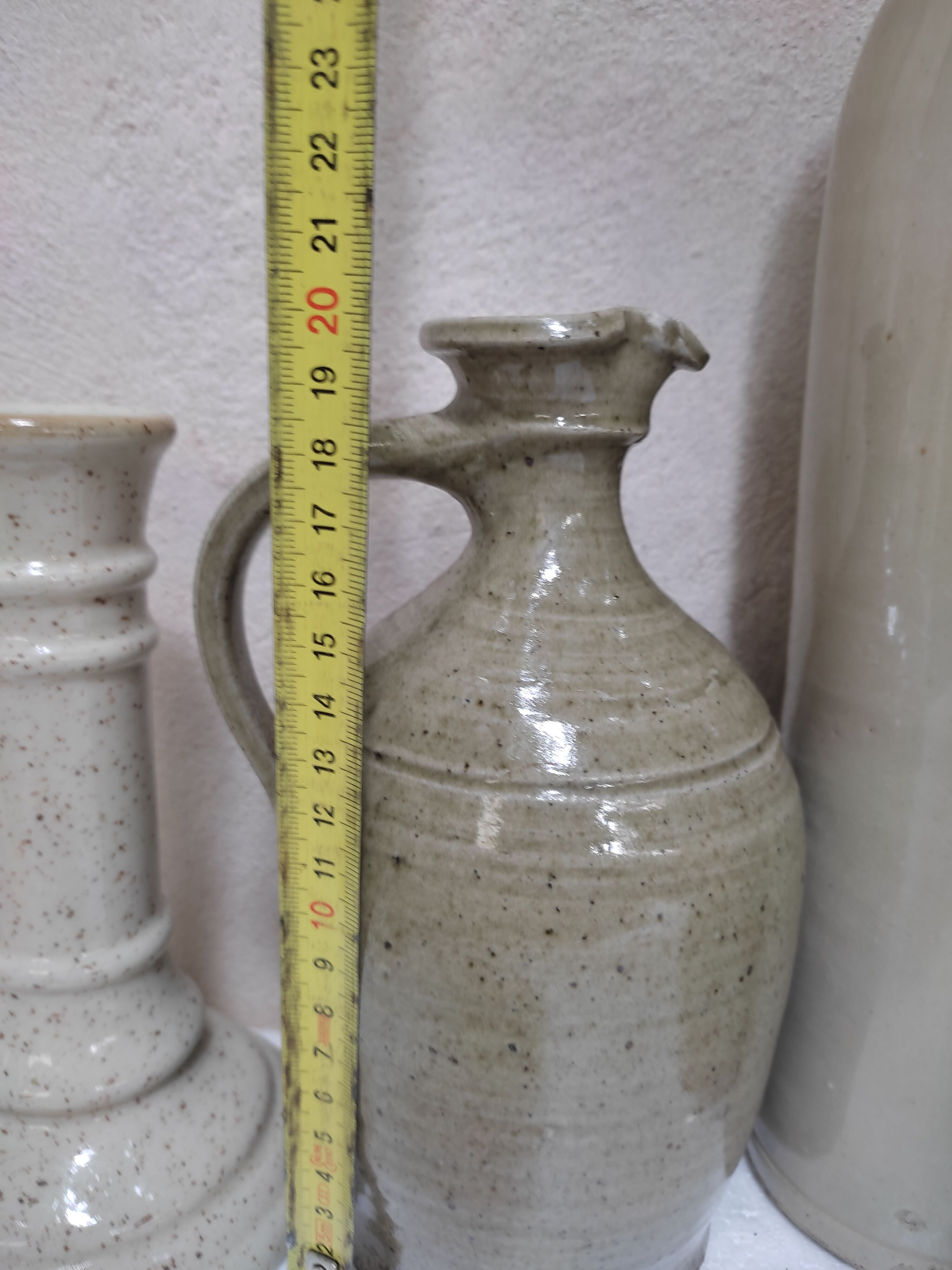 Set of sandstone bottles and pitchers