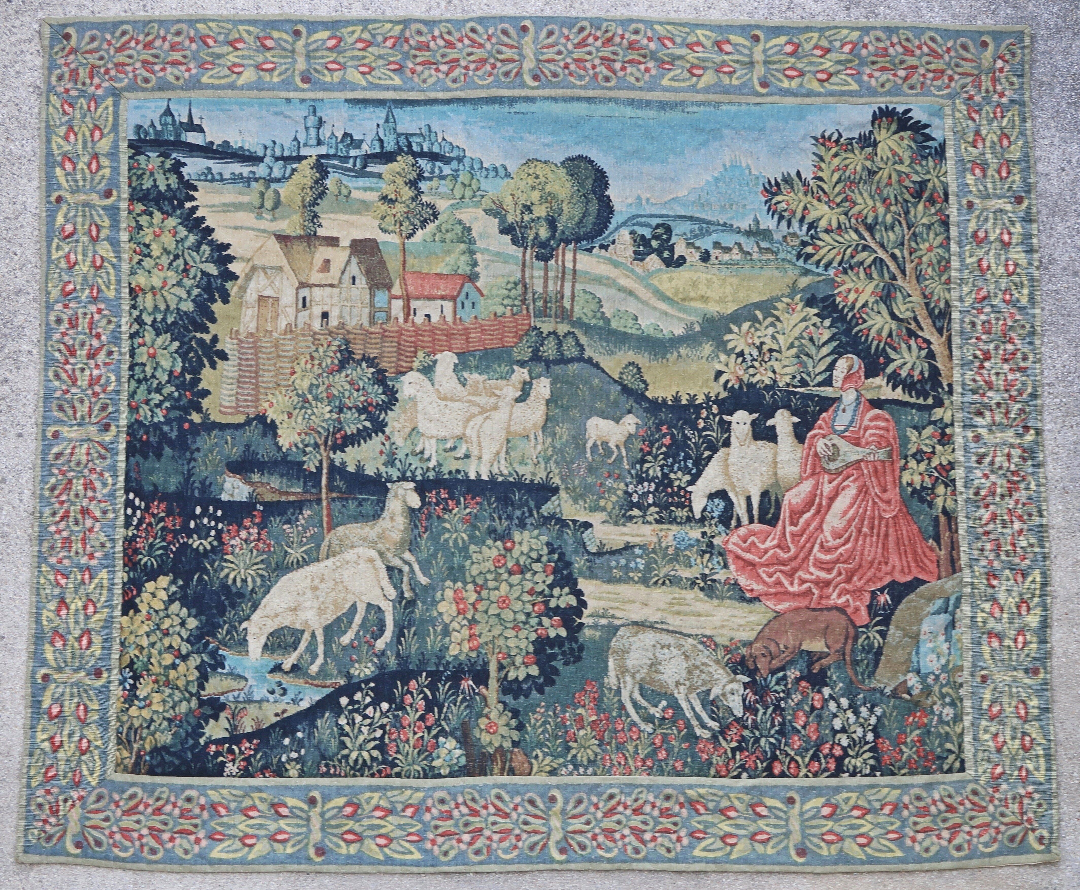 Tapisserie français 20ème siècle 205 X 176 cm