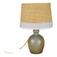 Gray pyrite stoneware lamp