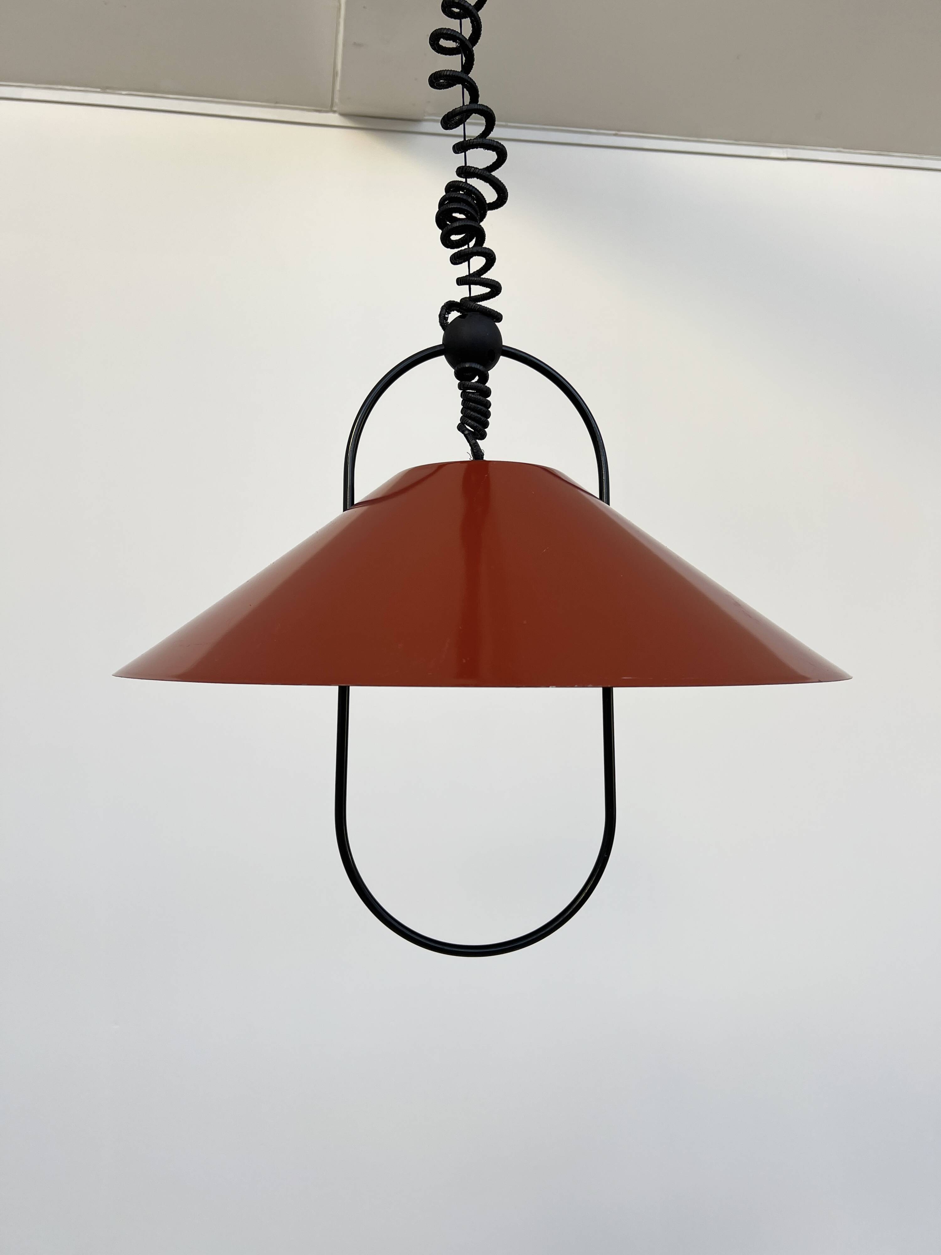 Monte Baisse Lita Suspension – Brick Red – 80's French Design