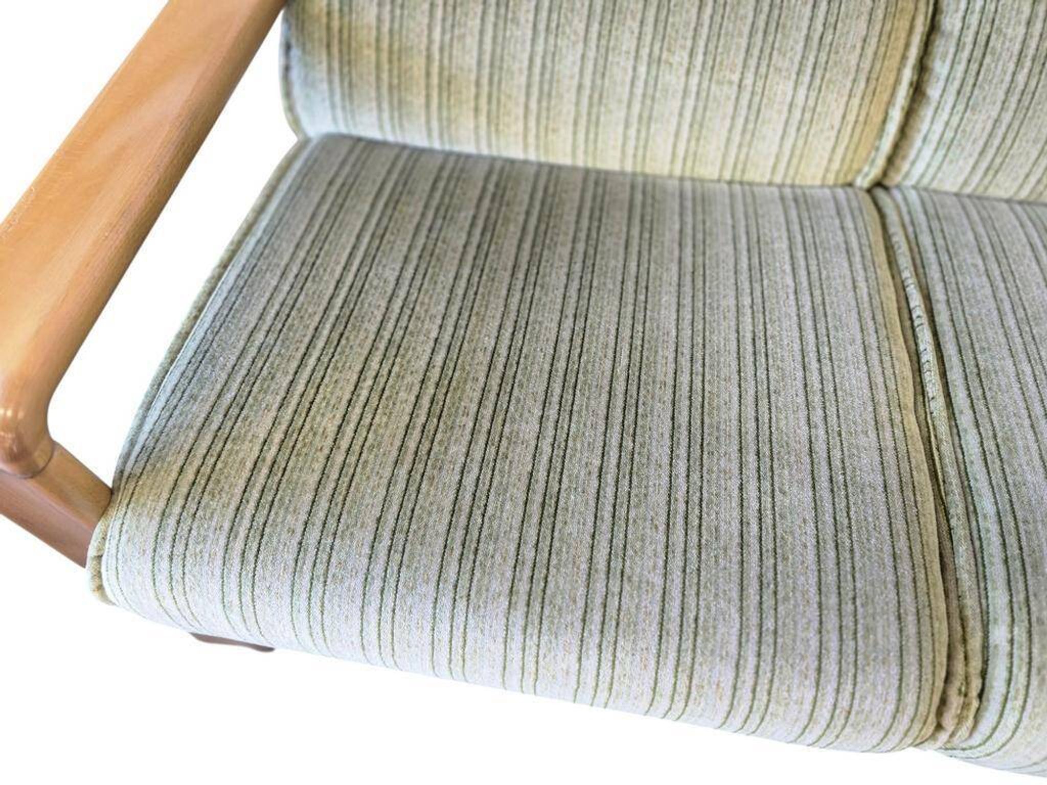 Vintage soft green two-seater sofa / sofa / armchair