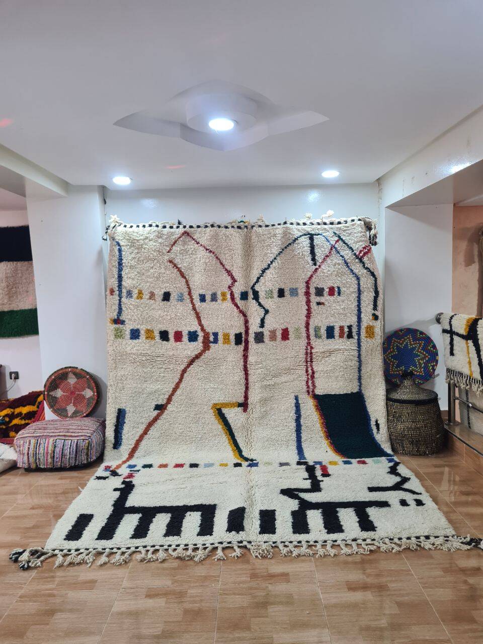 Handmade Beni Ouarain rug 300x200 cm