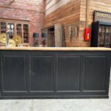 1920 solid oak bar counter