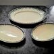 Lot oval serving dishes Badonviller model/series Carthage