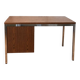 Vintage Swiss desk from the 60s/70s – wood & metal – 120 cm