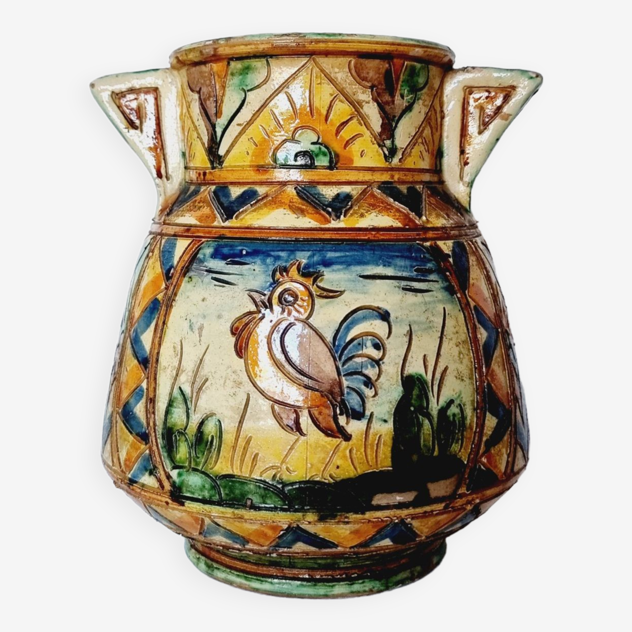 Italian Majolica Water Jug Italian Majolica Water Jug