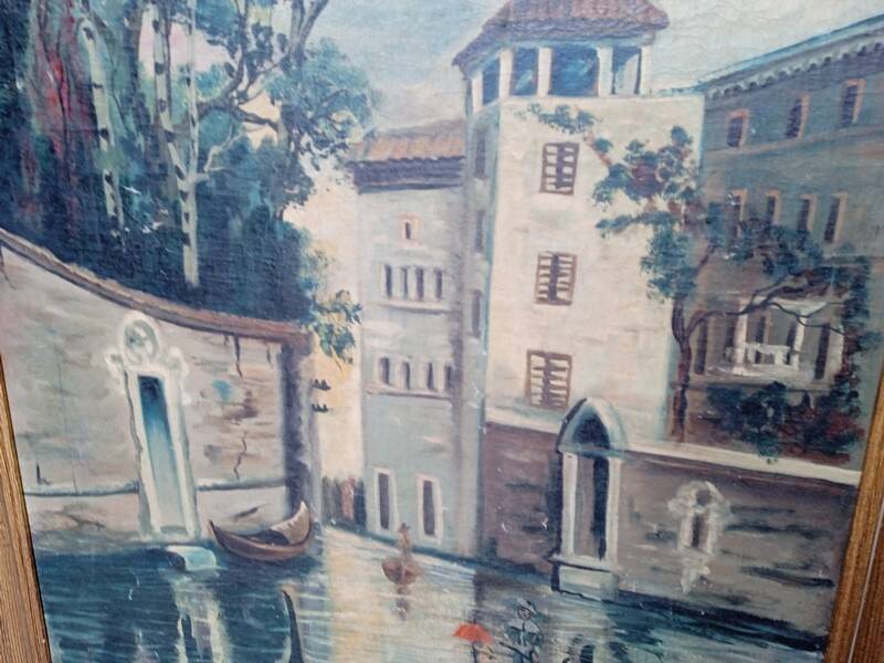 Venetian school view of Venice oil painting on canvas