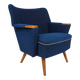 Blue cocktail chair MCM, 1950