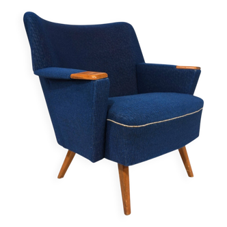 Blue cocktail chair MCM, 1950
